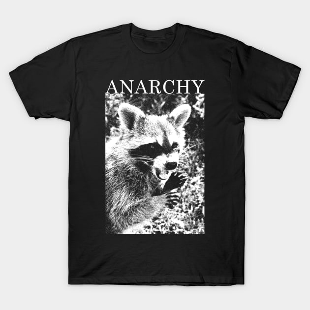 Anarchy Raccoon T-Shirt by giovanniiiii